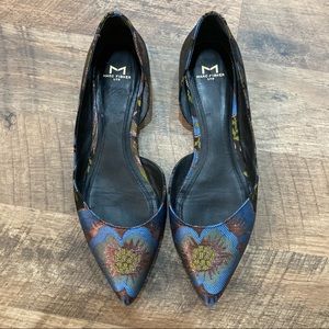 Marc Fisher Floral d’Orsay Floral Flats brocade